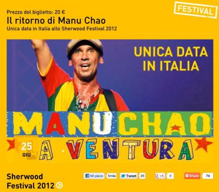 Manu Chao a Padova